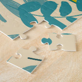 Citroenen en bladeren,  achtergrond. legpuzzel (Zijkant)