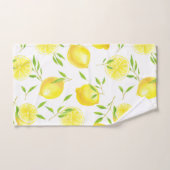 Citroenen en bladeren bad handdoek (Handdoek)