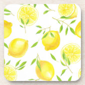Citroenen en bladeren bier onderzetter (Voorkant)