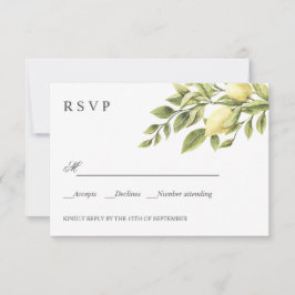 Citroenen en bladeren Boho WEDDING Classic RSVP