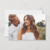 Citroenen en bladeren bruiloft foto tank je bedankkaart (Achterkant)