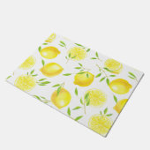 Citroenen en bladeren deurmat (Schuin)