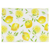 Citroenen en bladeren groot cadeauzakje