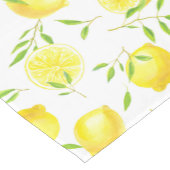 Citroenen en bladeren korte tafelloper (Hoek)