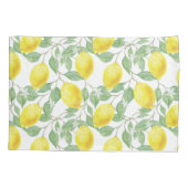 Citroenen en bladeren kussensloop (Achterkant)