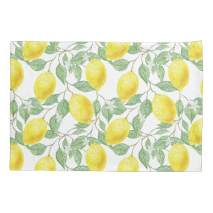 Citroenen en bladeren kussensloop