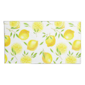 Citroenen en bladeren kussensloop (Achterkant-Rechts)