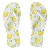 Citroenen en bladeren teenslippers (Voetbed)