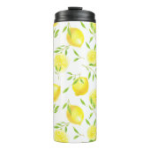 Citroenen en bladeren thermosbeker (Voorkant)