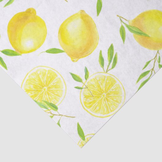 Citroenen en bladeren tissuepapier (Detail)