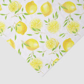 Citroenen en bladpapier tissuepapier (Detail)