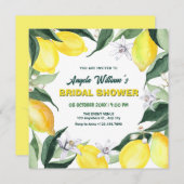 Citroenen en bloemen blad kaart (Voorkant / Achterkant)