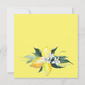 Citroenen en bloemen blad kaart (Achterkant)