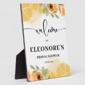 Citroenen en Bloemen Vrijgezellenfeest Welkom Fotoplaat (Zijkant)