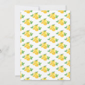 Citroenen en groen Baby shower Kaart (Achterkant)