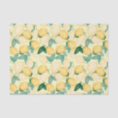 Citroenen en groen Geel citrus Tissuepapier (Voorkant)