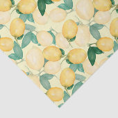 Citroenen en groen Geel citrus Tissuepapier (Detail)