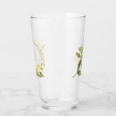 Citroenen en groen monogram | glas (Links)