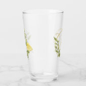 Citroenen en groen monogram | glas (Rechts)