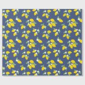  citroenen en groen patroon cadeaupapier (Vlak)