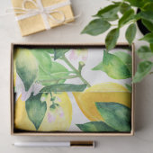 Citroenen en groene bladeren Decoupage Patroon Tissuepapier (Geschenk)