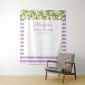 Citroenen En Lavendel Bruidsdouche Foto Achtergron Wandkleed (In situ)