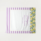 Citroenen En Lavendel Bruiloftsfotobehang Wandkleed (Voorkant (horizontaal))