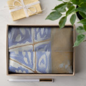 Citroenen en lavendelblauwe Tegel Stilleven Tissuepapier (Geschenk)