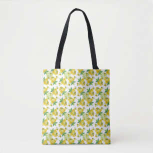 Citroenen en Limes met Groene Bladeren Geel en Gro Tote Bag