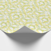 Citroenen en limoenen: vers patroon. cadeaupapier (Hoek)