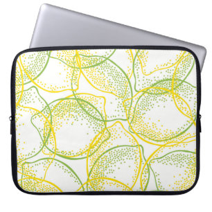 Citroenen en limoenen: vers patroon. laptop sleeve