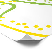 Citroenen en limoenen: vers patroon. poster (Hoek)