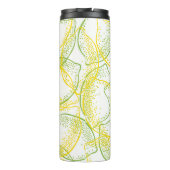 Citroenen en limoenen: vers patroon. thermosbeker (Achterkant)