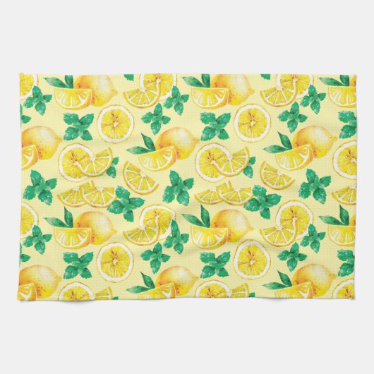 Citroenen en limonade theedoek (Horizontaal)