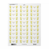 Citroenen en Lover Bruiloft Etiket (Full Sheet)