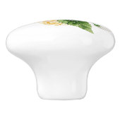 Citroenen en rozen bouquet keramische knop (Zijkant)