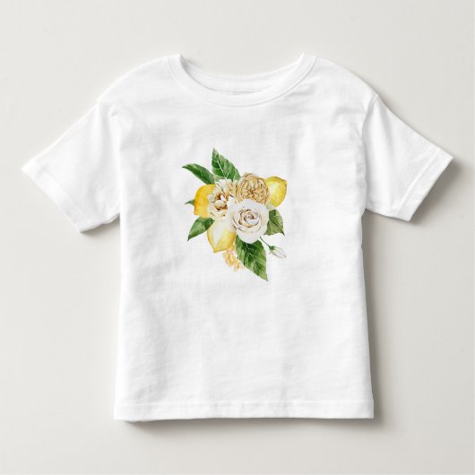 Citroenen en rozen bouquet kinder shirts (Voorkant)