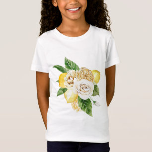 Citroenen en rozen bouquet t-shirt