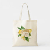 Citroenen en rozen bouquet tote bag (Achterkant)