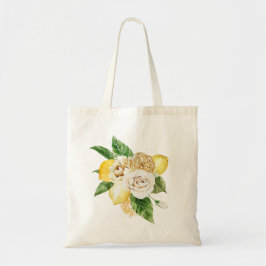 Citroenen en rozen bouquet tote bag