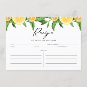 Citroenen en Sinaasappels Citrus Vrijgezellenfeest Informatiekaartje