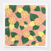 Citroenen en sinaasappels servet (Voorkant)