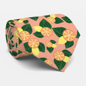 Citroenen en sinaasappels stropdas (Opgerold)