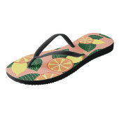 Citroenen en sinaasappels teenslippers (Schuin)