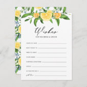 Citroenen en Sinaasappels Wensen voor de Bruid en  Uitnodiging Briefkaart (Voorkant / Achterkant)