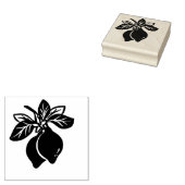 Citroenen en takken rubberstempel (Gestempeld)