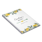 Citroenen & Eucalyptus Receptenboek Notitieboek (Rechterzijde)