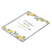 Citroenen & Eucalyptus Receptenboek Notitieboek (Linkerzijde)