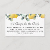 Citroenen & Eucalyptus Vrijgezellenfeest Ontvangen Informatiekaartje (Voorkant)