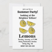 Citroenen Fruit Kijkend naar de helderdere gele ci Kaart (Voorkant)